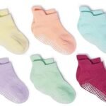 ZAPLES Baby Non Slip Grip Ankle Socks with Non Skid Soles for Infants Toddlers Kids Boys Girls