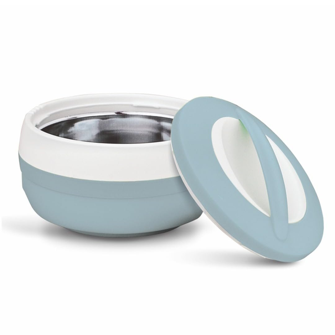 Asian Plastowares Cosmos Casserole 1500ml | Premium Insulated ISI-Certified Hotpot | Elegant Buffet Set | Kitchenware Gift with Box | Bluish Grey