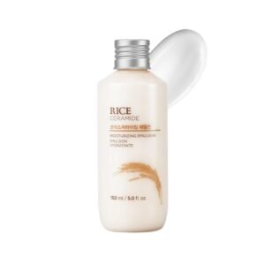 The Face Shop Rice & Ceramide Face Cream 150ml | Barrier Repair Moisturizer for Dry Skin, Intense Hydration & Strengthening | 12Hr Moisture Lock | Made In Korea