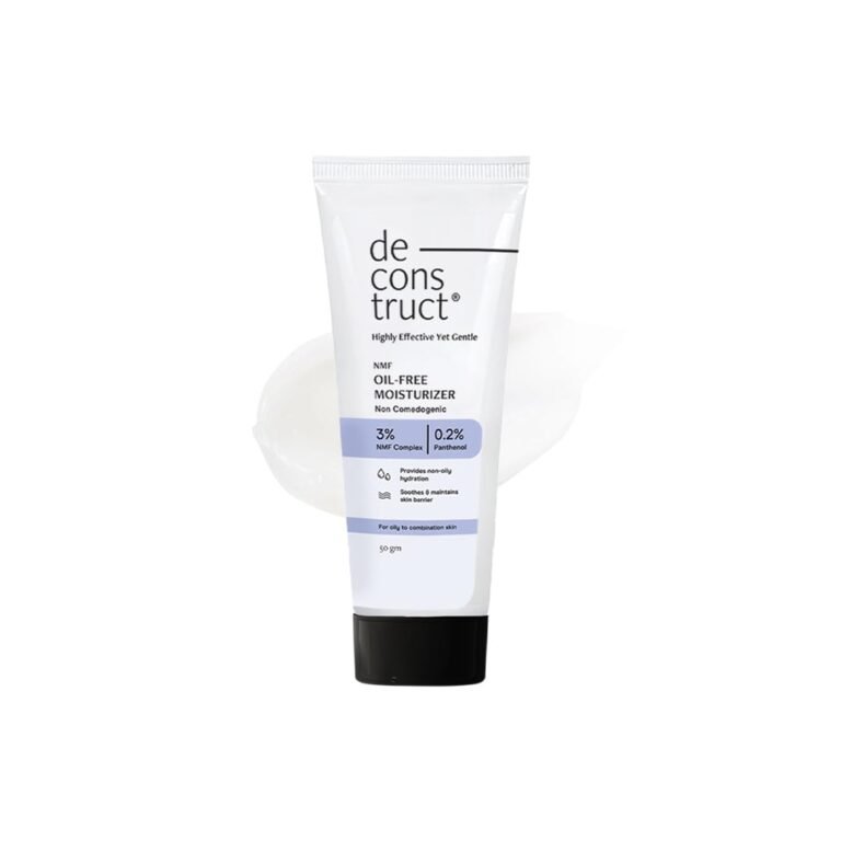 Deconstruct Oil-Free Moisturizer | Non Sticky, Lightweight, Non-Comedogenic & Fast-Absorbing | Tested for 72H Hydration | For Oily, Acne-Prone & Sensitive Skin (50gm (Pack of 1))