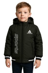 Krystle Kids Winter Woolen Jacket with Hood – Warm Sports Fashion Coat for Boys & Girls (Multicolor,Multisize)