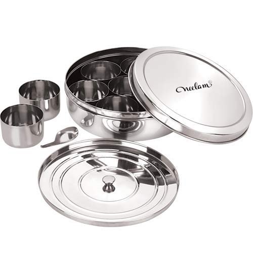 Neelam Stainless Steel Spice Box Set of 10 Pieces – 1225 ml