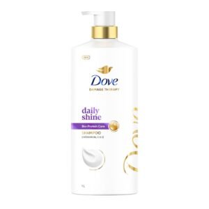 Dove Daily Shine Shampoo 1 L|| For Damaged or Frizzy Hair|| Makes Hair Soft|| Shiny And Smooth – Mild Daily Shampoo for Men & Women
