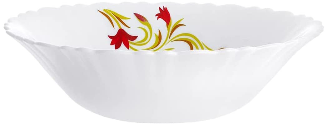 Larah by BOROSIL Opalware Multipurpose Bowl Set – 500 ml, 2 Pieces, White