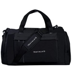 TRAVALATE 45L Ultra-Light Travel Duffle Luggage Bag Organizer – Black