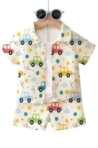 fashionable baby Boys Co ord Dress Set | Stylish Kids Clothing for Party, Wedding & Casual Wear | Regular Fit | 2-Piece Outfit Set