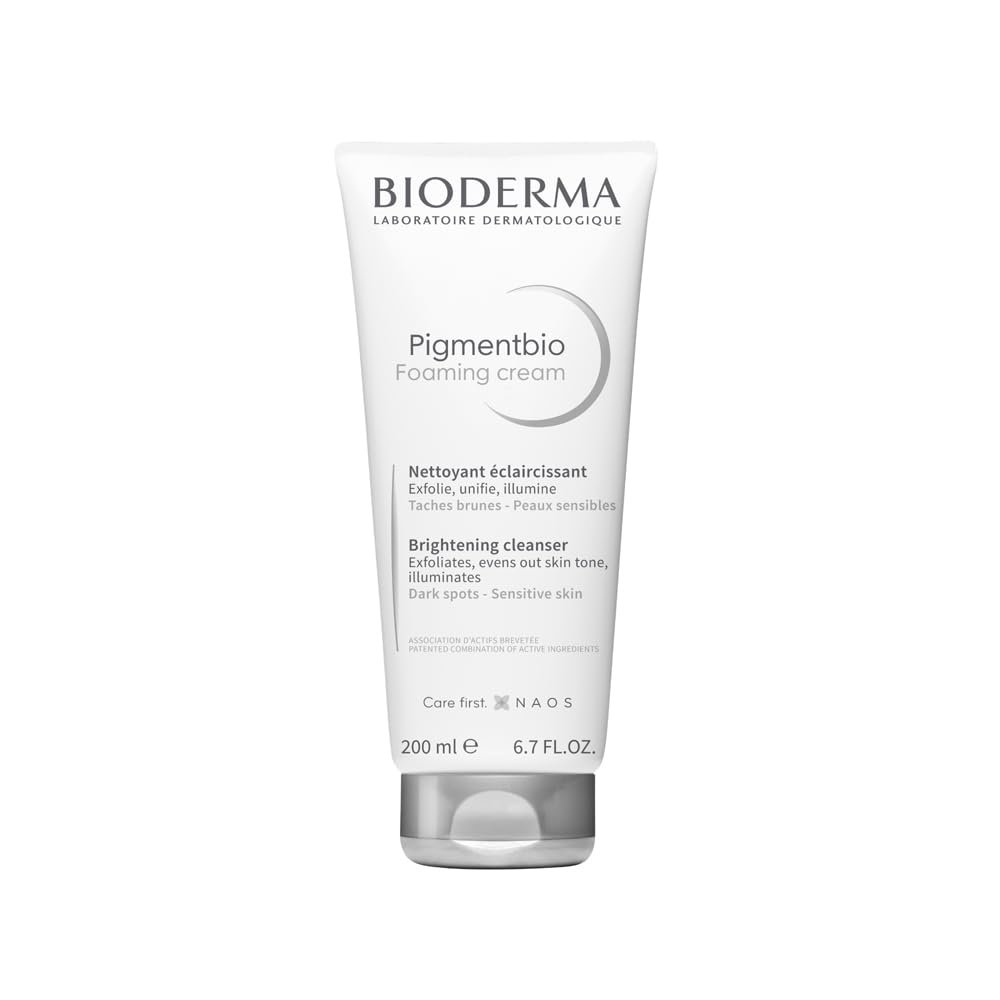 Bioderma Pigmentbio Foaming Cream Brightening Exfoliating Cleanser (Face & Body Wash) For Brightened Skin, 200 ml