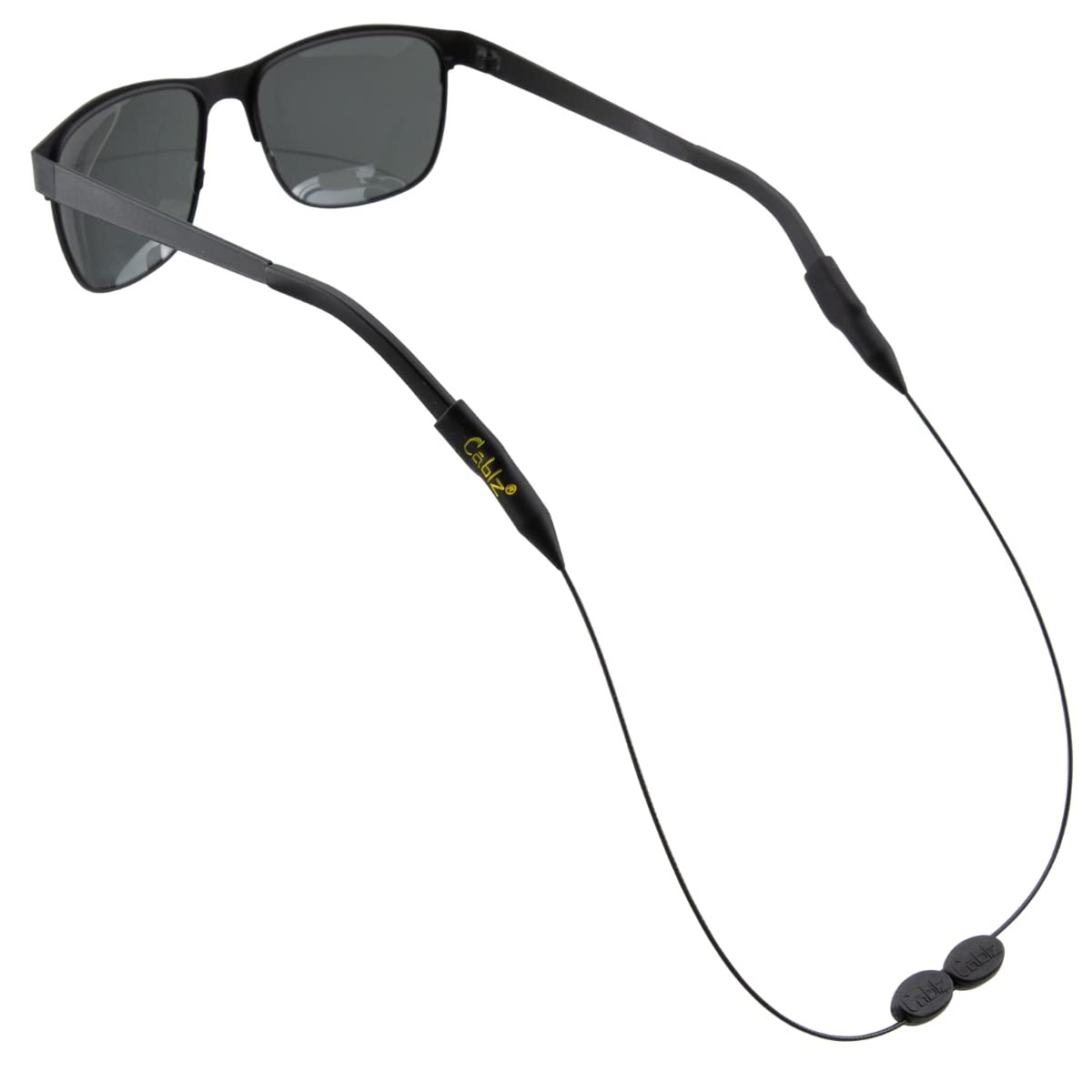 Cablz Zipz Eyewear Retainer, Black, 14-Inch