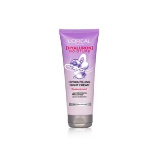 L’Oreal Paris Hyaluron Moisture Hydra Filling Leave-in Night Cream, Powered by Hyaluronic Acid, For Dry & Dehydrated Hair, Volume-180ml, Makes hair frizz-free, bouncy and hydrated for up to 72HR