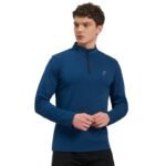 ATICX Polyester Full Sleeve Compression High Turtle Neck Sports Jersey T Shirt for Men – Quick Dry Fit Gym Workout Top for Running, Swimming, Training, Cycling, Football, Badminton