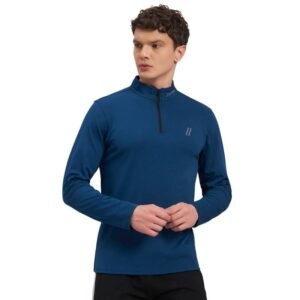 ATICX Polyester Full Sleeve Compression High Turtle Neck Sports Jersey T Shirt for Men – Quick Dry Fit Gym Workout Top for Running, Swimming, Training, Cycling, Football, Badminton