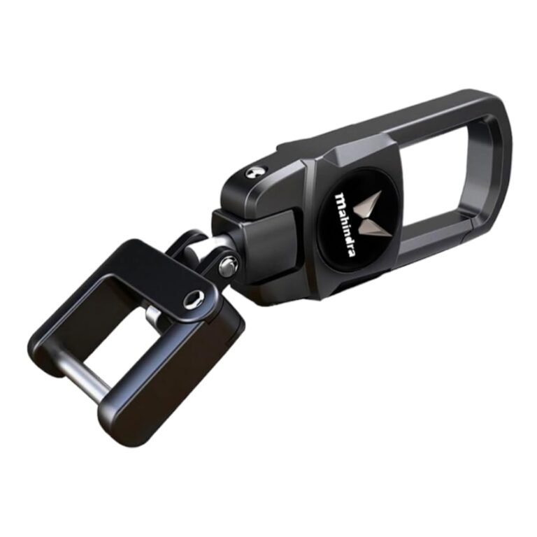 GREENWORLD™ Silver Color Fob Key Heavy Duty Keychain for New Mahindra Scorpio/Xuv700/Xuv300/Bolero/Suitable For All Mahindra car