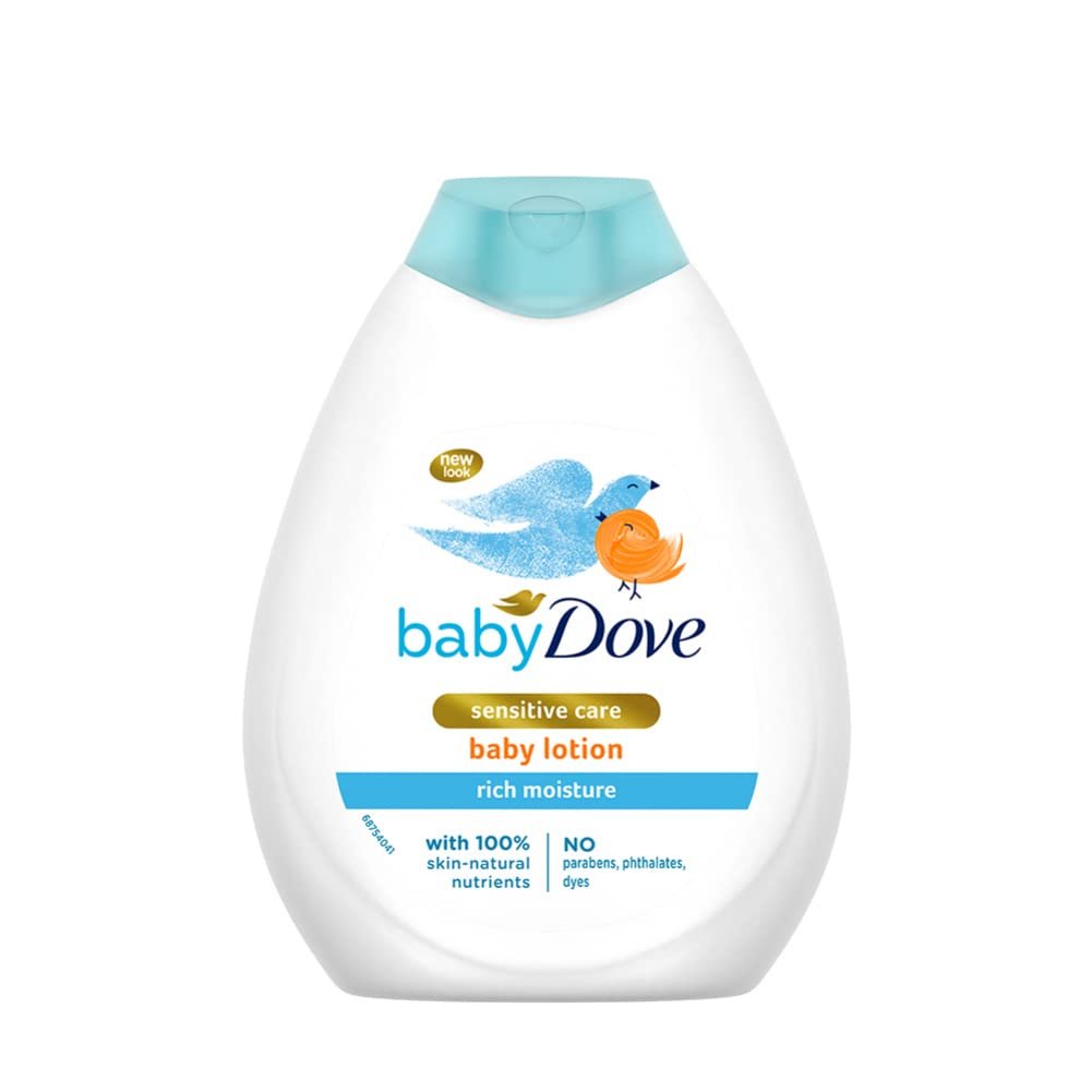 Baby Dove Rich Moisture Nourishing Baby Lotion 400 ml, With Moisturising Cream, Gentle Care for Baby’s Soft Skin