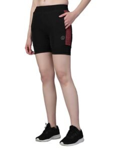 CHKOKKO Gym Shorts for Women Workout Sports Running Quick Dry Fit Double Layer Inner Compression with Pockets Breathable Lightweight Wear