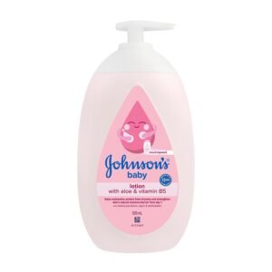 Johnson’s Baby Lotion 500ml | With Aloe & Vitamin B5 | Helps Moisturise & Protect Baby’s Skin from Dryness | Strengthens Skin’s Natural Moisture Barrier | All Skin Types Including Sensitive Skin | No Added Parabens & Dyes | Hypoallergenic & PH Based Formula