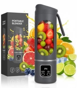 Portable Blender Electric Juicers Fruit Mixers USB Rechargeable Smoothie Mini Personal Juicer 10 Blades 3Gears Mode With 1300-Mah Rechargeable Battery-Smoothie Usb Juicer Blender
