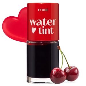 ETUDE Dear Darling Water Gel Luminous Lip & Cheek Tint| Long Lasting, Waterproof, Smudgeproof |Korean Makeup|Shade-02,Cherry Ade-9ml