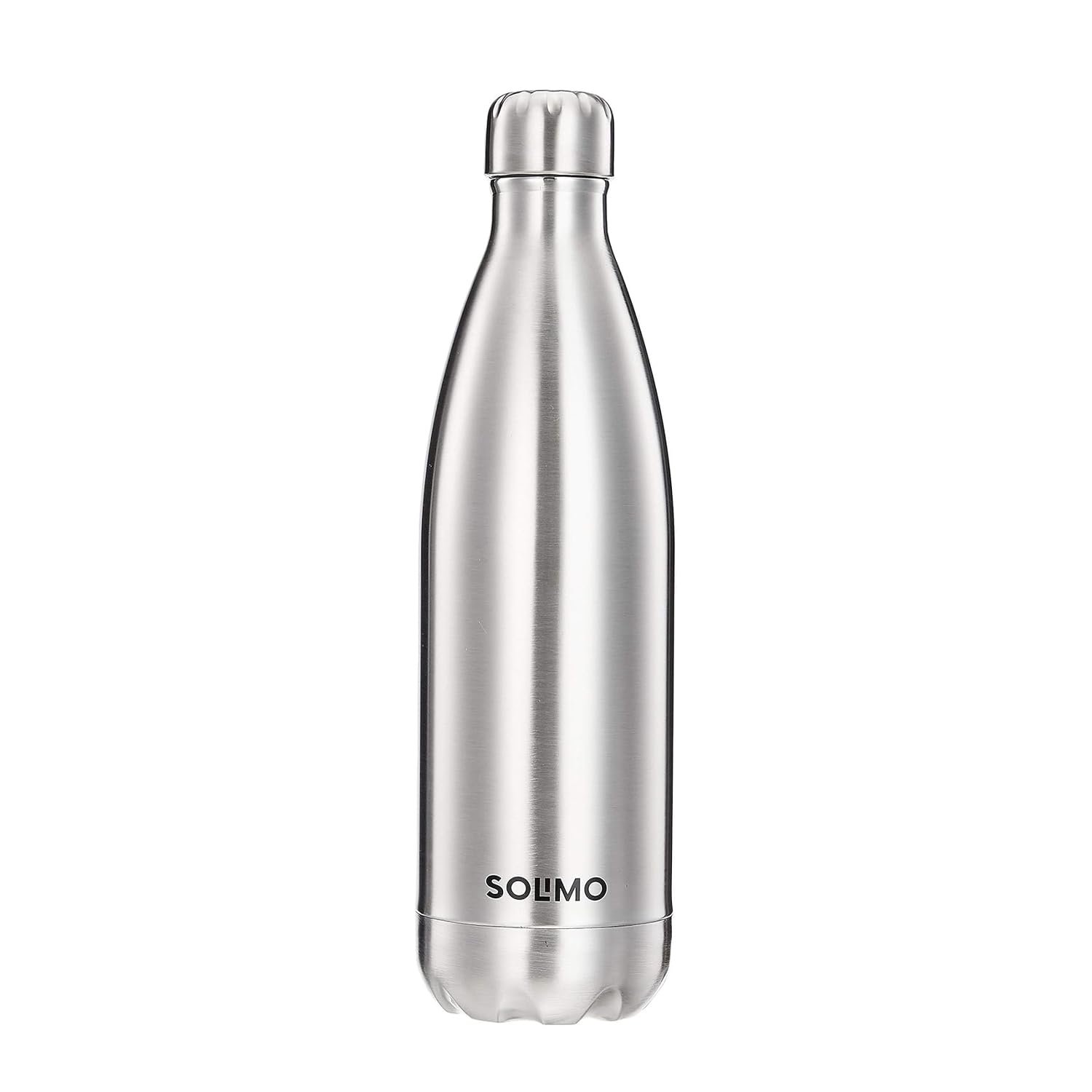 Amazon Brand – Solimo Stainless Steel Insulated 24 Hours Hot or Cold Bottle Flask, 1000 ml, Silver