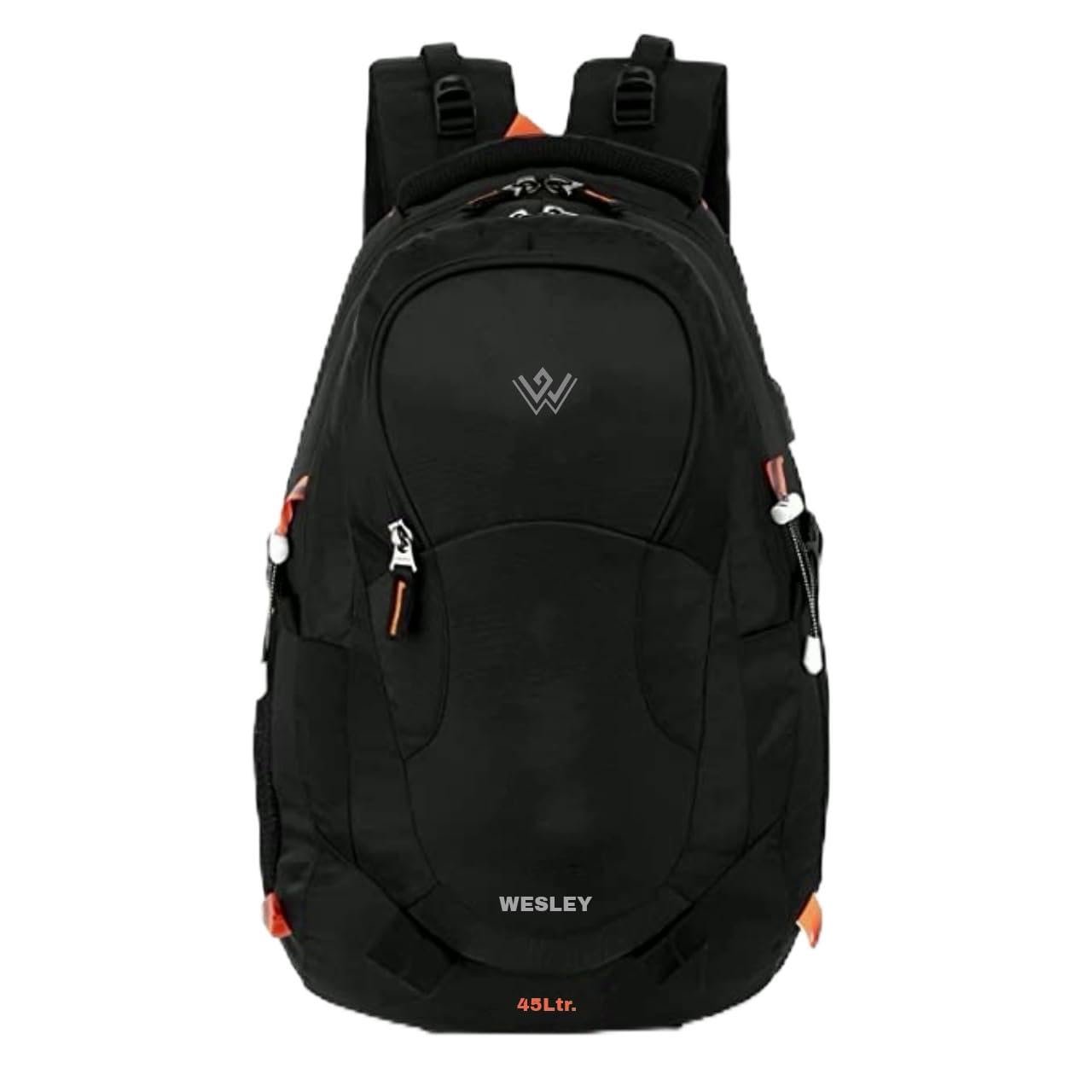 Wesley Spartan 45 Ltr Unisex trekking Rucksack Travel Backpack with Raincover and Internal Organiser