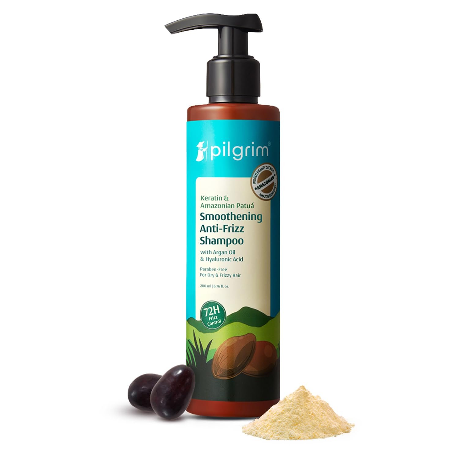 Pilgrim Patua & Keratin Hair Smoothening Shampoo for Frizzy Hair – 200ml