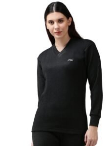 Lux Cott’s Wool Women’s Thermal Upper | Full Sleeve Winter Thermal Top | Warm Innerwear for Women | Soft, Comfortable & Breathable