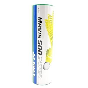YONEX Mavis 500 Super Nylon Shuttlecock Made in Japan – Pack of 6 (Yellow)