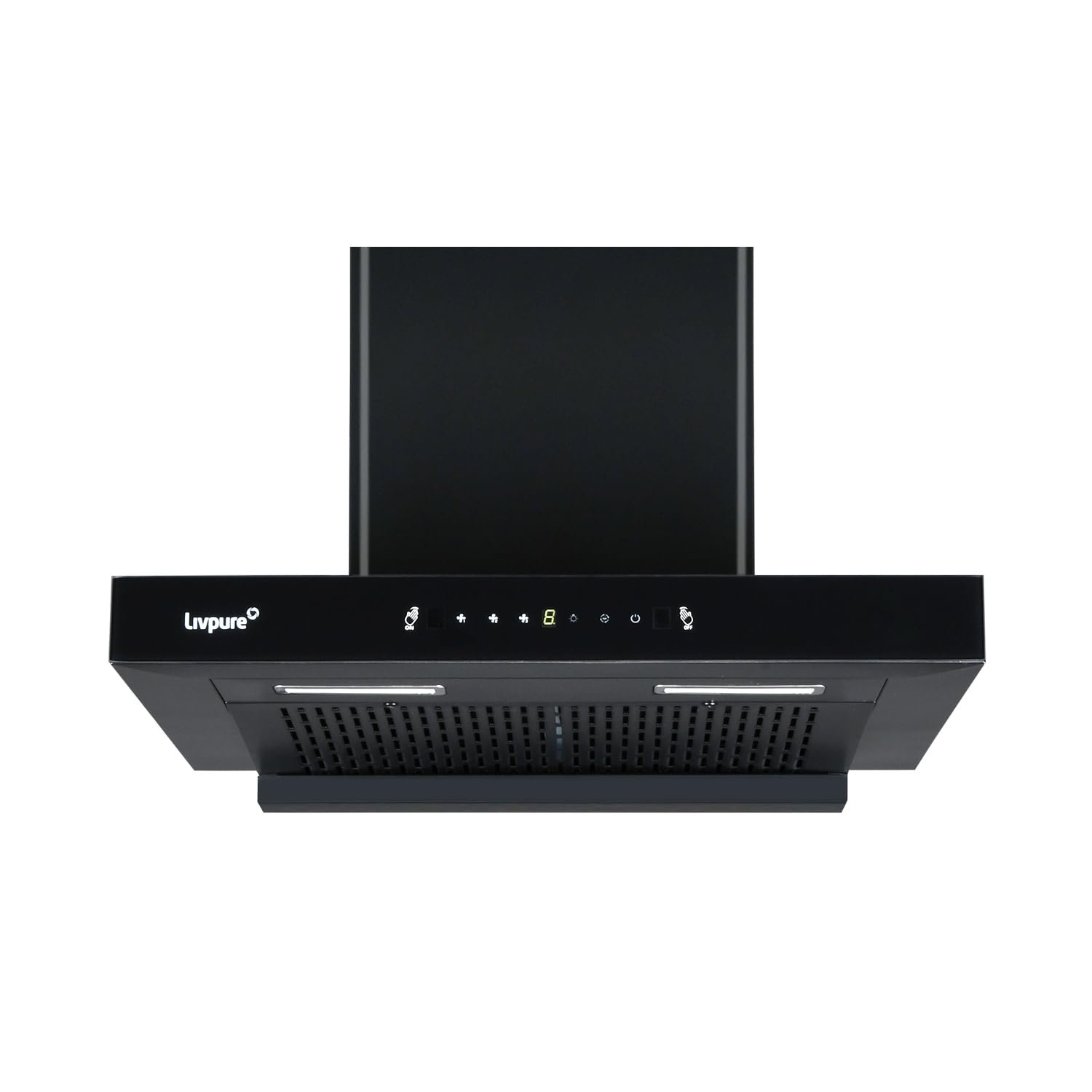 Livpure Fenix 60 cm | T-Shape Chimney | 1400 m³/hr Suction | Filterless | Touch & Gesture Control | Low Noise | 10 Years Motor + 2 Years Comprehensive Warranty | Black