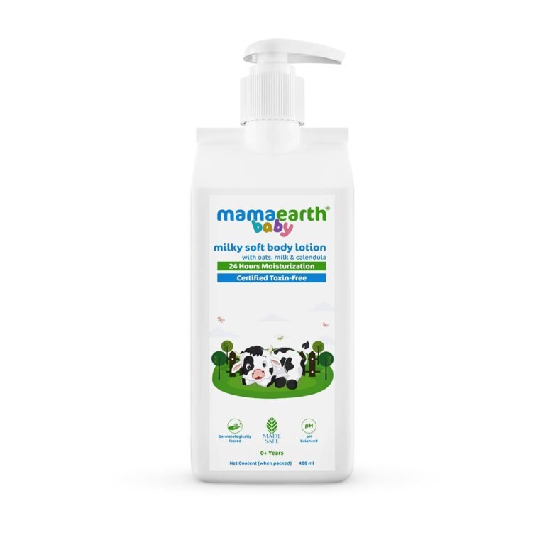 Mamaearth Milky Soft Body Lotion with Oats, Milk & Calendula – 400 ml