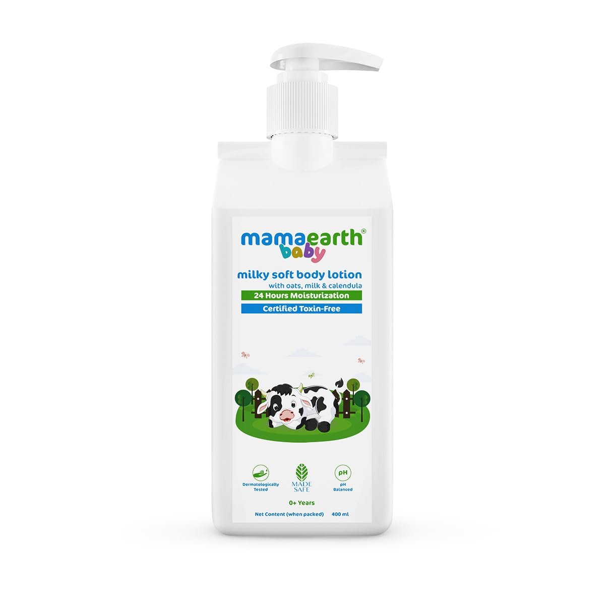 Mamaearth Milky Soft Body Lotion with Oats, Milk & Calendula – 400 ml