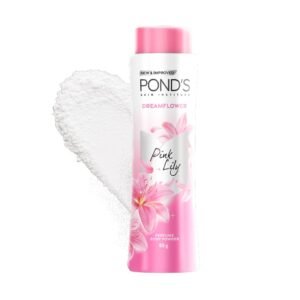 POND’S Dreamflower Fragrant Talc Powder with Vitamin B3, Pack of 1, 80gm