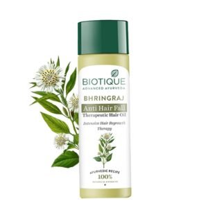 Biotique Bio Bhringraj Therapeutic Hair Oil for Falling Hair | Intensive Regrowth Treatment | Nourishing Follicles| Strong and Shiny | For All Skin Types| 200m