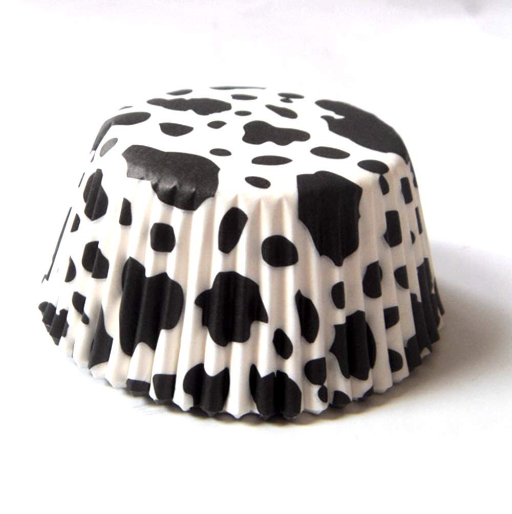 Cow Animal Paper Muffin Cupcake Liners case Birthday Baking Cups Holders 100 pcs,Standard Size 2×1.25inch