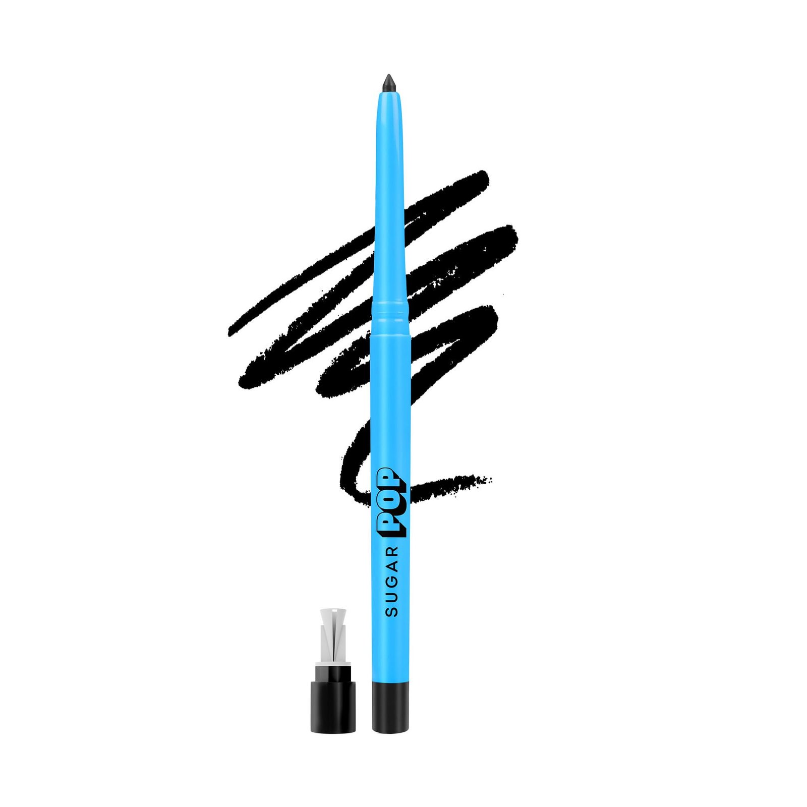 SUGAR POP Longwear Kajal | 24 Hr Smudge-Proof Kajal | Waterproof | Velvet Matte Finish | 0.3 gm – 01 Black