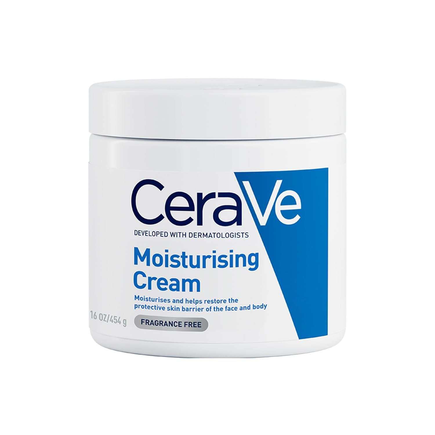CeraVe Moisturizing Cream For Dry To Very Dry Skin (454g) – Formulated with 3 Essential Ceramides And Hyaluronic Acid | Non-Comedogenic Moisturizer For Face and Body