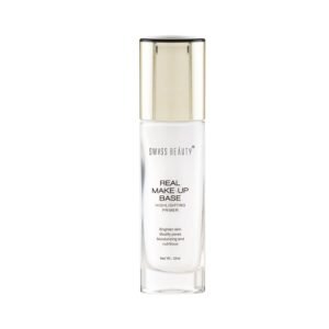 Swiss Beauty Real Makeup Base Highlighting Primer| Skin-Hydrating Poreless Primer With Natural Glow Finish For Face Makeup |Shade – 01 Natural Tint, 32Ml