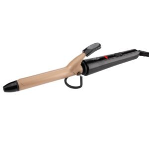 VEGA Ease Curl 19 mm Barrel Hair Curler for Women with Ceramic Coated Plates, Cool Tip, Adjustable Temperature, for Long-Lasting Bouncy Looking Curls, All Hair Types, (VHCH-01), Black