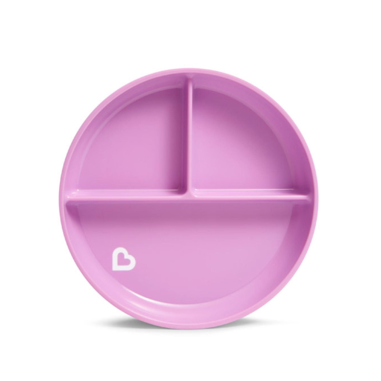 Munchkin Stay Put Suction Plate with Divider, BPA Free, Purple, Pack of 1