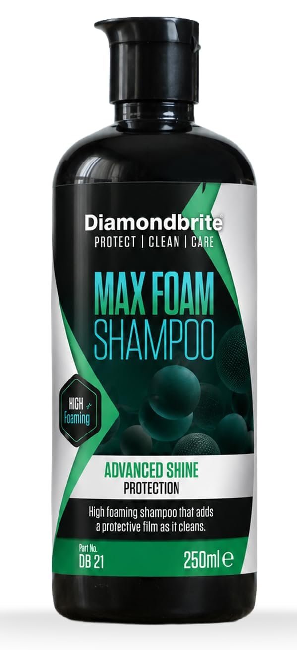 Diamondbrite Max Foam Car Shampoo, Car Washing Shampoo with Advanced Shine Protection | Scratch-Free Cleaning for Paint, Glass, Chrome & Plastic | 300ml