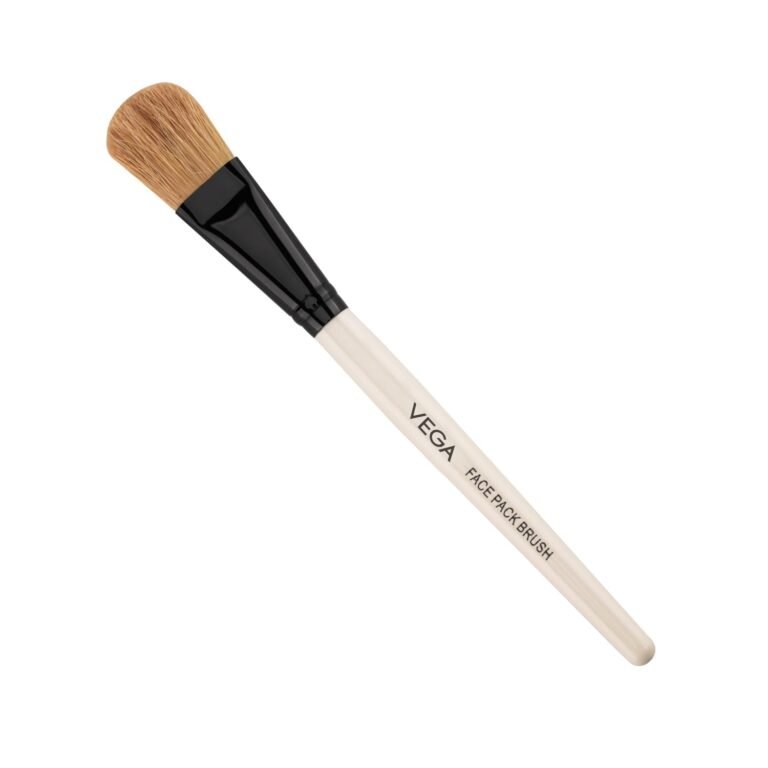 Vega Face Pack Brush for Women & Men | Soft Bristles for Smooth Face Mask Application | Wooden Handle Skincare Brush for Easy & Even Coverage | Perfect Skincare Tool for Home & Salon | (HV-27)