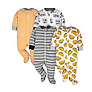 ONESIES Brand Baby Boys Sleepers 4-Pack Footies and Toddler Set