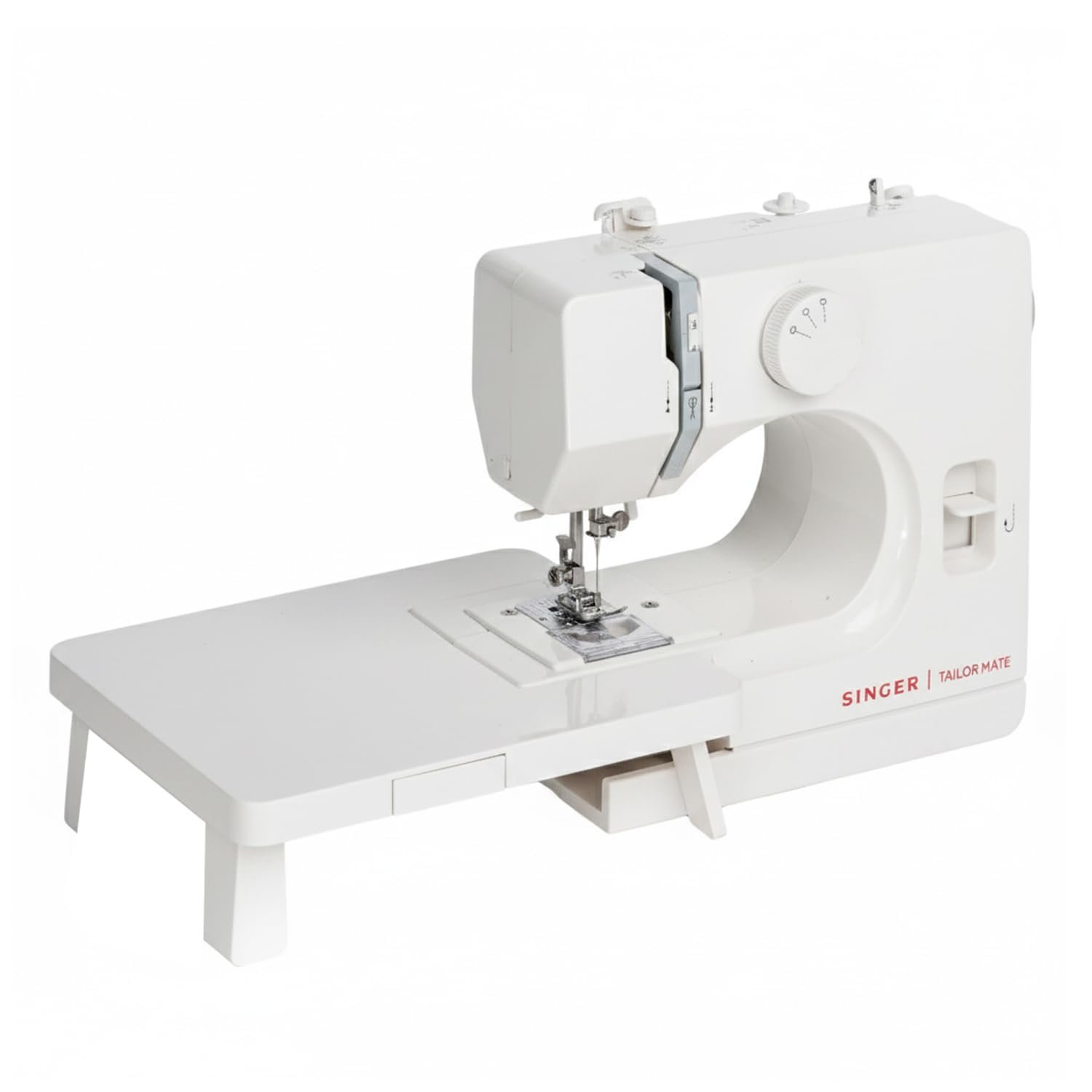 SINGER Tailor Mate Straight Stitch Sewing Machine with Free Arm | LED Light, Foot Pedal & Extension Table | 3 Stitch Length Options | 1-Year Warranty | Gifts for Woman