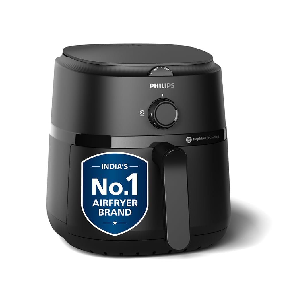 PHILIPS Air Fryer NA120/00, 4.2 Litre, Large, 100% Food Safe