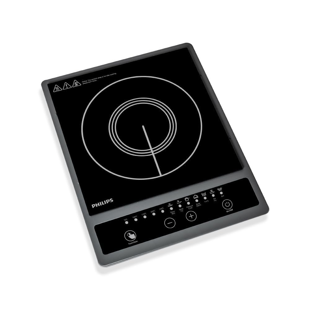 Philips HD4934/00 Induction Cooktop, Black & Grey