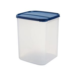 Signoraware Modular BPA Free Plastic Square Container | Dishwasher safe | Airtight & Leakproof | Kitchen & Pantry Storage | Ideal for Atta, Rice & Sugar Storage | Multipurpose ( ModBlue | 6.5 Ltr )