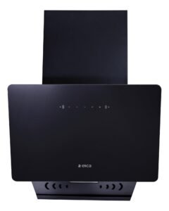 Elica 60cm 1400 m3/hr Vertical Filterless Autoclean Kitchen Chimney with Twin Suction Inlets | 15 Years Motor & 5 Years Comprehensive Warranty| KITTY FL 600 HAC LTW MS NERO |Black| Touch+Motion Sensor