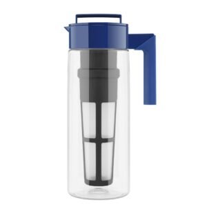 Takeya Iced Tea Maker with Patented Flash Chill Technology , 2 Quart, Blueberry