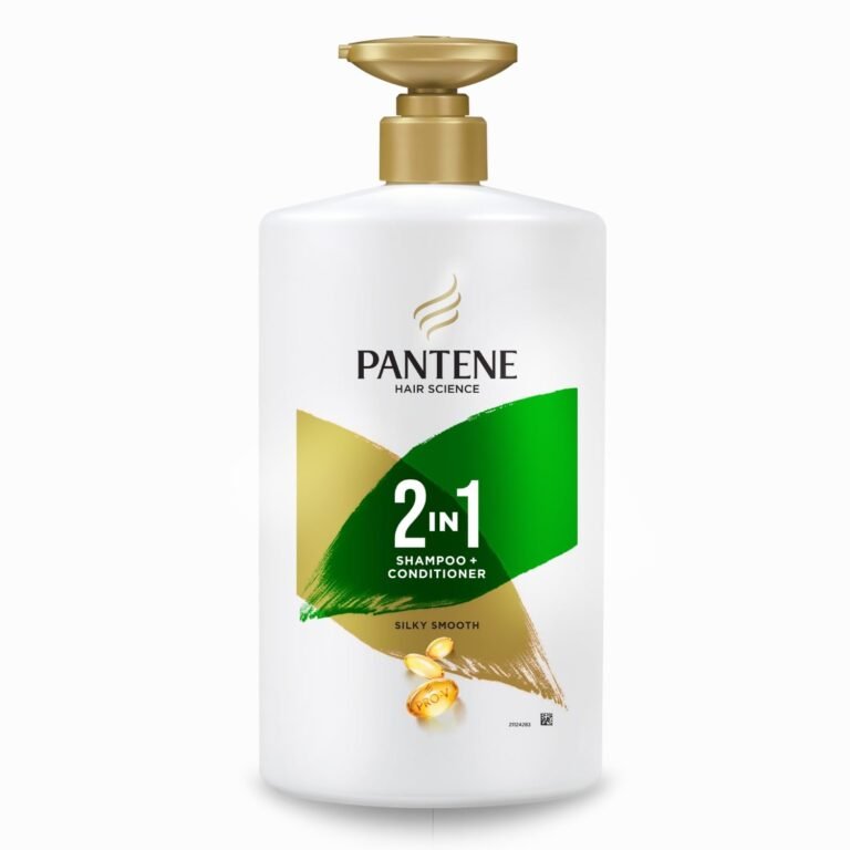 Pantene Advanced Hairfall Solution, 2in1 Anti-Hairfall Silky Smooth Shampoo & Conditioner for Women, 1L