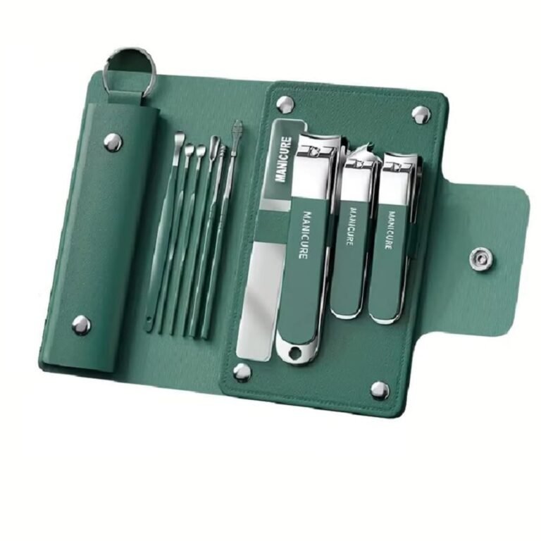 DAINTY DEN 10 IN 1 Stainless Steel Professional Manicure Set Nail Cutter For Women Nail Scissors Luxury Grooming Kit Manicure Pedicure Kit For Women(10 IN 1)