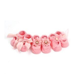 SYGA NewBorn Baby’s Regular Cotton Socks (Pack Of 3) For 0-12 months