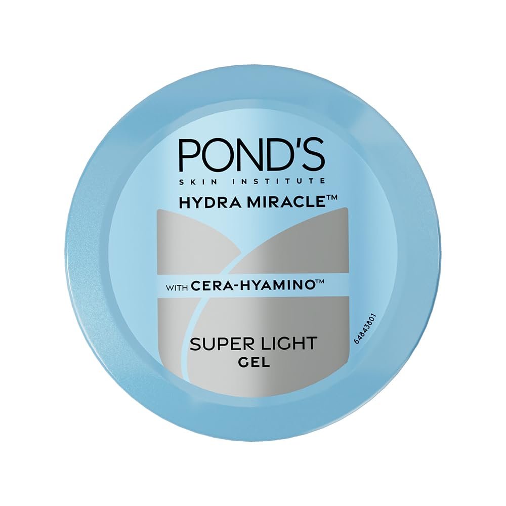 Pond’s Super Light Gel Oil Free Face Moisturizer 100 g | With Cera-Hyamino for Ultimate Soft Smooth Skin – Daily Use
